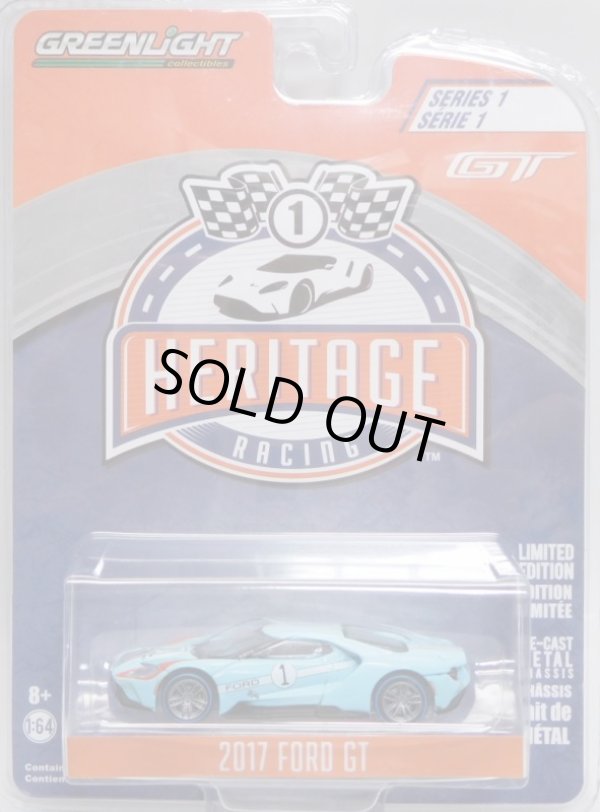 画像1: 2018 GREENLIGHT HERITAGE RACING S1【2017 FORD GT】 LT.BLUE/RR