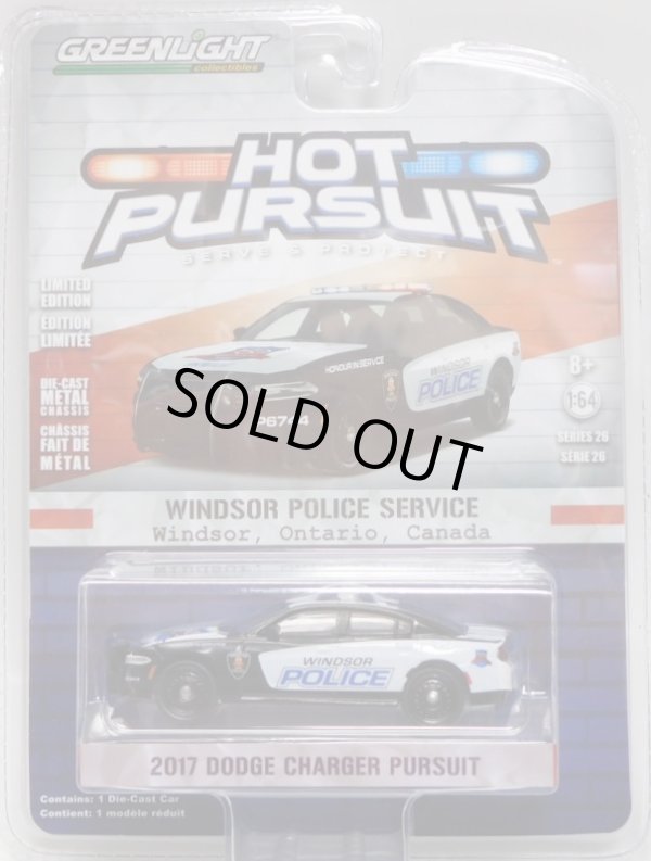 画像1: 2018 GREENLIGHT HOT PURSUIT S26 【2017 DODGE CHARGER PURSUIT】 BLACK-WHITE/RR (WINDSOR POLICE SERVICE)