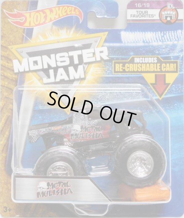 画像1: 2018 MONSTER JAM includes RE-CRUSHABLE CAR! 【METAL MULISHA】 FLAT BLACK (TOUR FAVORITES)