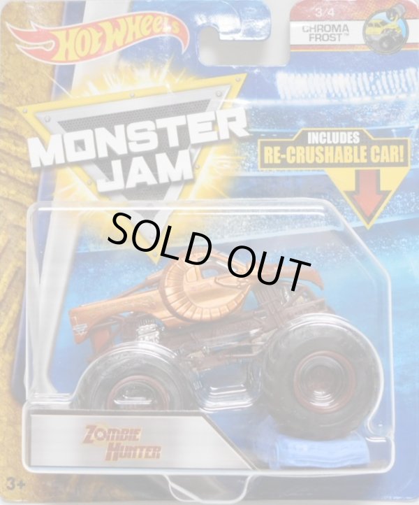 画像1: 2018 MONSTER JAM includes RE-CRUSHABLE CAR! 【ZOMBIE HUNTER】 C.F.BROWN (CHROMA FROST)