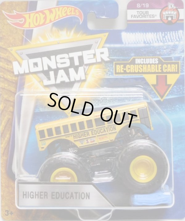 画像1: 2018 MONSTER JAM includes RE-CRUSHABLE CAR! 【HIGHER EDUCATION】 YELLOW (EPIC ADDITIONS)