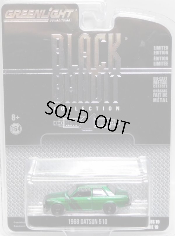 画像1: 2018 GREENLIGHT BLACK BANDIT SERIES19 【1968 DATSUN 510】 MET.GREEN/RR (GREEN MACHINE)