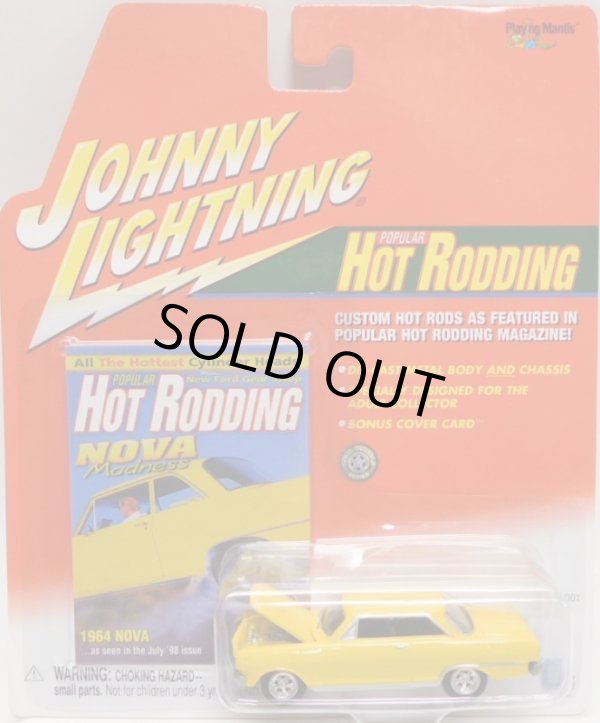 画像1: 2002 JOHNNY LIGHTNING - HOT RODDING 【1964 NOVA】　YELLOW/RR