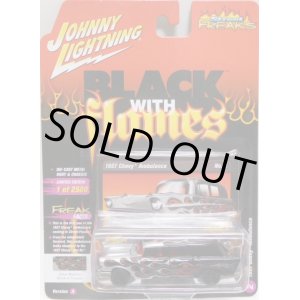 画像: 2018 JOHNNY LIGHTNING - STREET FREAKS S1 【1957 CHEVY AMBULANCE】 BLACK-SILVER/RR (BLACK WITH FLAMES)