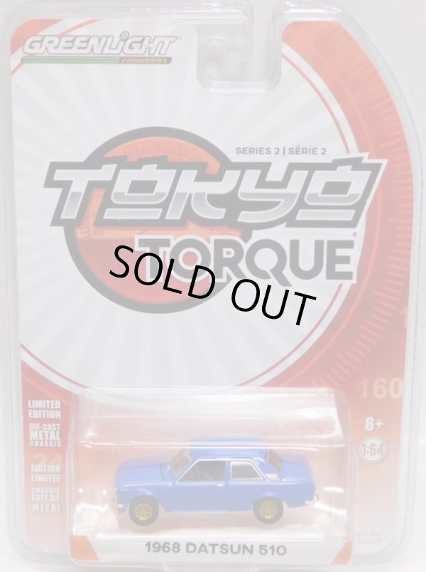 画像1: 2018 GREENLIGHT TOKYO TORQUE S2 【1968 DATSUN 510】 BLUE/RR