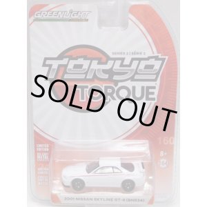 画像: 2018 GREENLIGHT TOKYO TORQUE S2 【2001 NISSAN SKYLINE GT-R (BNR34)】 WHITE/RR