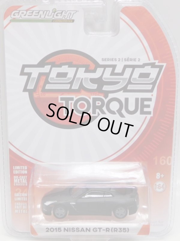 画像1: 2018 GREENLIGHT TOKYO TORQUE S2 【2015 NISSAN GT-R (R35)】 FLAT BLACK/RR