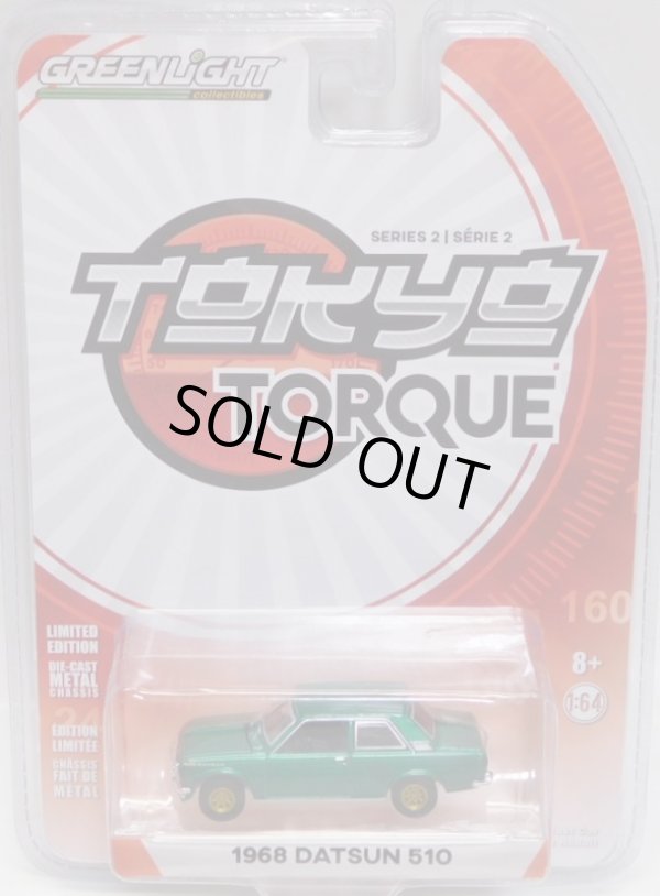 画像1: 2018 GREENLIGHT TOKYO TORQUE S2 【1968 DATSUN 510】 MET.GREEN/RR(GREEN MACHINE)