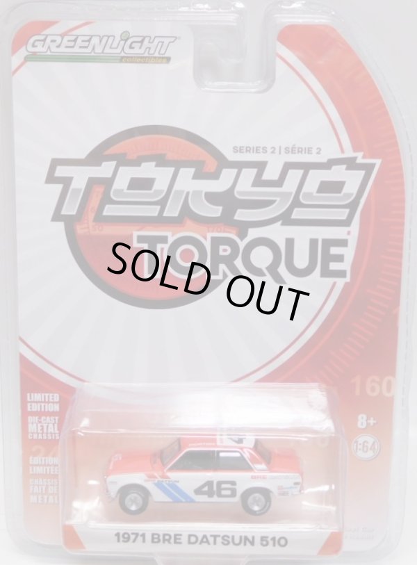 画像1: 2018 GREENLIGHT TOKYO TORQUE S2 【1971 BRE DATSUN 510 #46】 RED-WHITE/RR