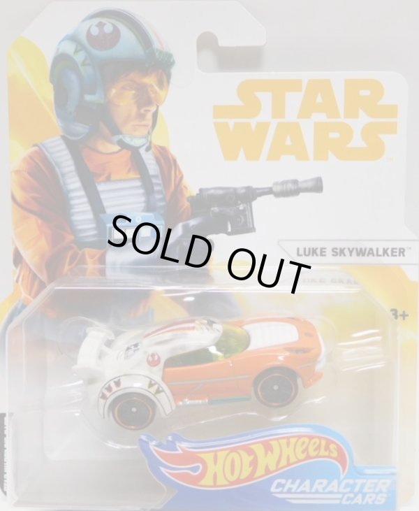 画像1: 2018 HW STAR WARS 【LUKE SKYWALKER】　WHITE-ORANGE/PR5 (2018 WHITE-YELLOW CARD) 