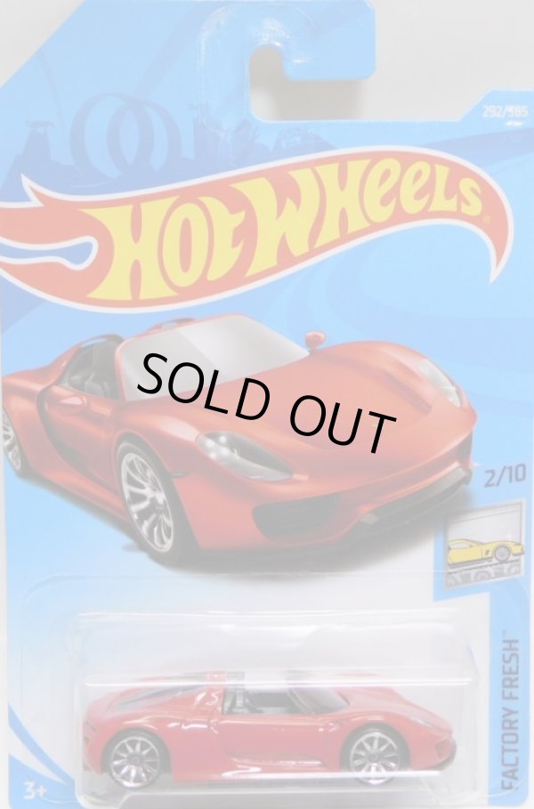 画像1: 【PORSCHE 918 SPYDER】 RED/10SP (NEW CAT)
