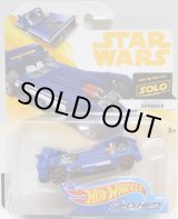 画像: 2018 HW STAR WARS CARSHIPS 【"Solo : A Star Wars Story" HAN SOLO SPEEDER】 BLUE/SK5 (2018 WHITE-YELLOW CARD)(予約不可）