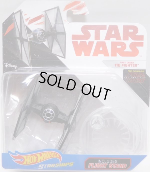 画像1: 2018 HW STAR WARS STARSHIP 【FIRST ORDER TIE FIGHTER】　BLACK (2018 WHITE CARD)