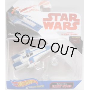 画像: 2018 HW STAR WARS STARSHIP 【RESISTANCE A-WING FIGHTER】　WHITE-BLUE (2018 WHITE CARD)