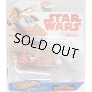 画像: 2018 HW STAR WARS STARSHIP 【LUKE SKYWALKER'S LANDSPEEDER】　FLAT LT.RED (2018 WHITE CARD)