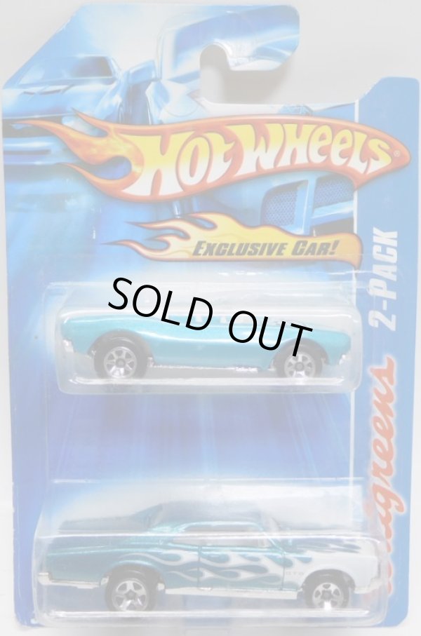 画像1: 2007 WALGREENS EXCLUSIVE 2PACK 【1967 CAMARO CONVERTIBLE】　AQUA (with '67 PONTIAC GTO)/5SP (CHOJIRO GRAPHIC'S)