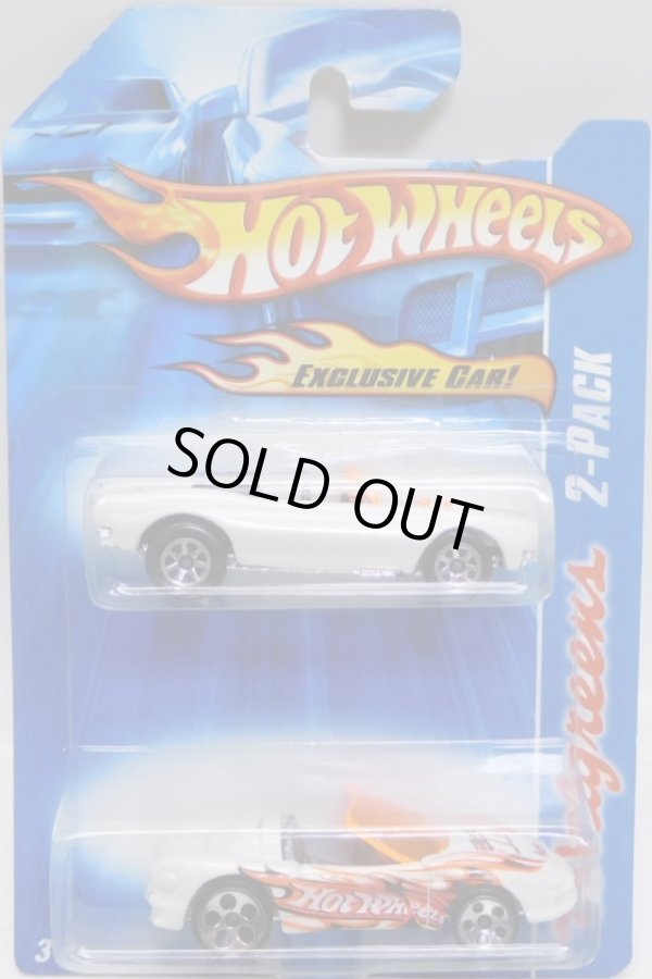 画像1: 2007 WALGREENS EXCLUSIVE 2PACK 【1967 CAMARO CONVERTIBLE】　WHITE (with STING RAY III)/5SP (CHOJIRO GRAPHIC'S)