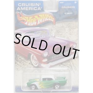 画像: 2003 WALMART EXCLUSIVE CRUISIN' AMERICA 【'57 CHEVY】　GREEN-WHITE/RH