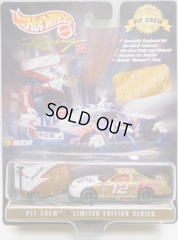 画像1: 1998 HOT WHEELS PRO RACING PIT CREW 【#12 TEAM MOBIL 1/FORD TAURUS and TOOL BOX】　GOLD/RR (LIMITED EDITION)