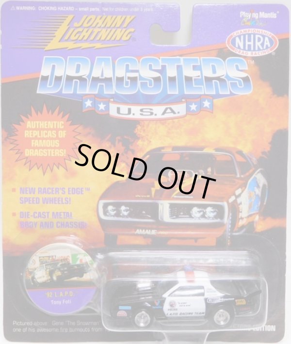 画像1: 1996 LIMITED EDITION - DRAGSTERS USA 【"TONY FOTI" '92 L.A.P.D.】　BLACK-WHITE