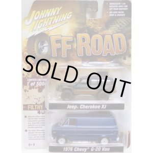 画像: 2018 JOHNNY LIGHTNING - 2PACK 【"OFF ROAD" JEEP CHEROKEE XJ/1976 CHEVY G-20 VAN】 BLACK/BLUE/RR(予約不可）