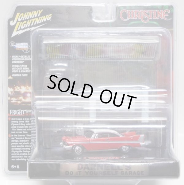 画像1: 2018 JOHNNY LIGHTNING - DIORAMA 【"CHRISTINE" 1958 PLYMOUTH FURY】 RED/RR