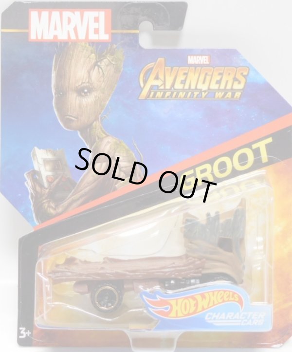 画像1: 2018 HW MARVEL 【"AVENGERS INFINITY WAR" GROOT】 WOOD/OR6SP(予約不可）