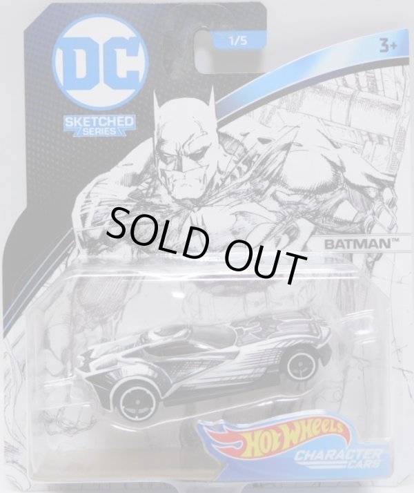 画像1: 2018 ENTERTAINMENT CHARACTERS "DC COMICS"【"SKETCHED" BATMAN】　WHITE-BLACK/O5 (予約不可）