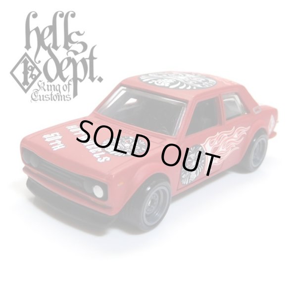 画像1: HELLS DEPT 2018 - 【"DARUMA" DATSUN 510 (カスタム完成品)】 FLAT RED/RR （送料サービス適用外）