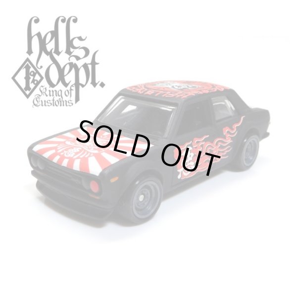 画像1: HELLS DEPT 2018 - 【"DARUMA" DATSUN 510 (カスタム完成品)】 FLAT BLACK/RR （送料サービス適用外）