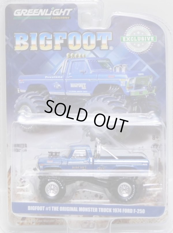 画像1: 2018 GREENLIGHT HOBBY EXCLUSIVE 【BIGFOOT #1 ORIGINAL MONSTER TRUCK 1974 FORD F-250】 BLUE/RR