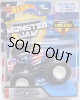 画像: 2018 MONSTER JAM includes STUNT RAMP! "STARS AND STRIPES" 【MOHAWK WARRIOR】 WHITE-BLUE-RED (予約不可）