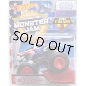画像: 2018 MONSTER JAM includes STUNT RAMP! "STARS AND STRIPES" 【EL TORO LOCO】 WHITE-BLUE-RED (予約不可）