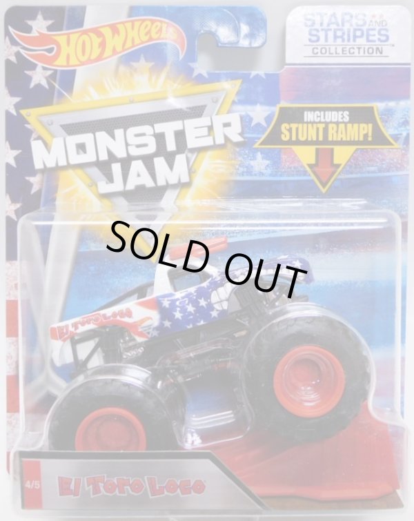 画像1: 2018 MONSTER JAM includes STUNT RAMP! "STARS AND STRIPES" 【EL TORO LOCO】 WHITE-BLUE-RED (予約不可）