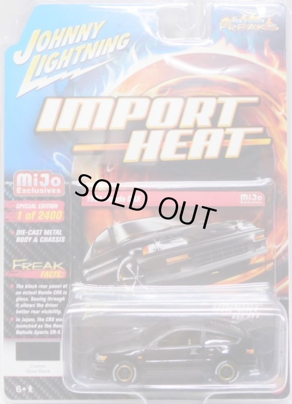 画像1: 2018 JOHNNY LIGHTNING - IMPORT HEAT  "MIJO EXCLUSIVE" 【1991 HONDA CRX】BLACK/RR