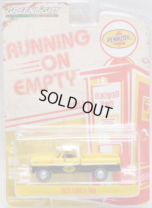 画像1: 2018 GREENLIGHT RUNNING ON EMPTY S6 【1972 FORD F-100】 YELLOW-BLACK/RR (PENNZOIL)