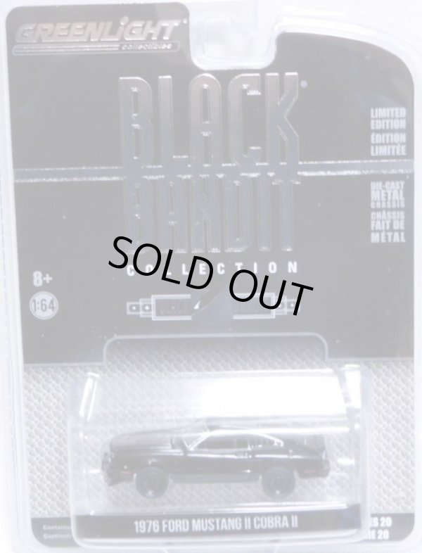 画像1: 2018 GREENLIGHT BLACK BANDIT SERIES20 【1976 FORD MUSTANG II COBRA II】 BLACK/RR