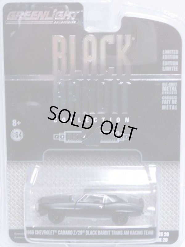 画像1: 2018 GREENLIGHT BLACK BANDIT SERIES20 【1969 CHEVROLET CAMARO Z/28 BLACK BANDIT TRANS AM RACING TEAM】 BLACK/RR