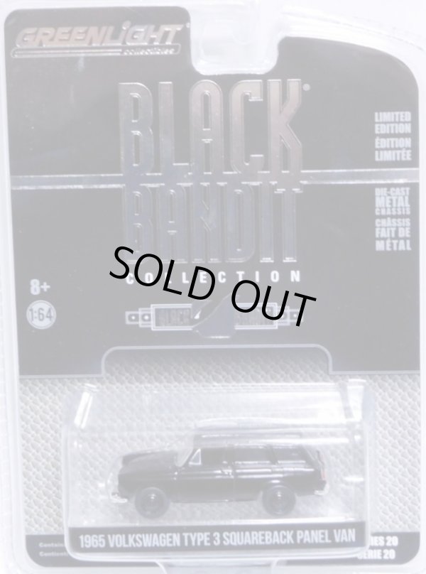 画像1: 2018 GREENLIGHT BLACK BANDIT SERIES20 【1965 VOLKSWAGEN TYPE 3 SQUAREBACK PANEL VAN】 BLACK/RR