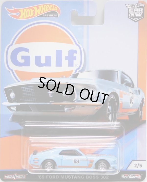 画像1: 2019 HW CAR CULTURE "GULF RACING" 【'69 FORD MUSTANG BOSS 302】 LT.BLUE/RR