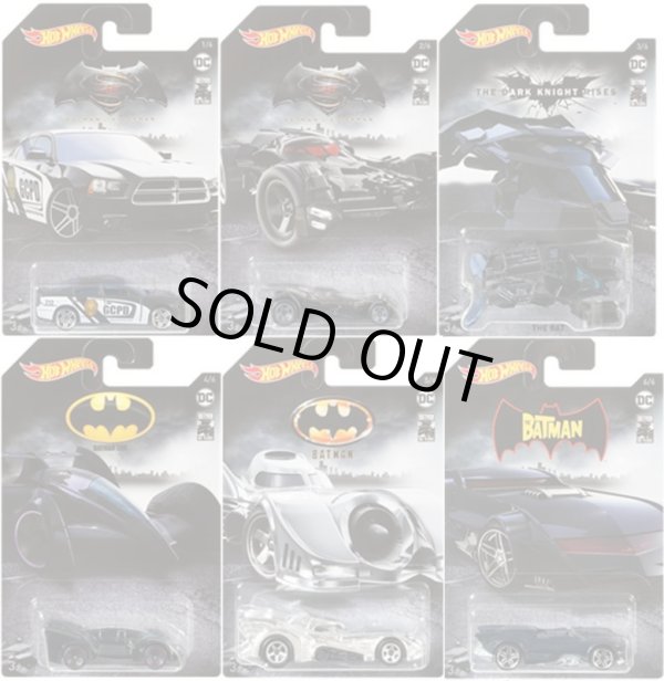 画像1: 2019 BATMAN 80th ANNIVERSARY 【6種セット】'11 DODGE CHARGER R/T/BvS BATMOBILE/THE BAT/BATMAN LIVE BATMOBILE/CHROME BATMOBILE/THE BATMAN BATMOBILE