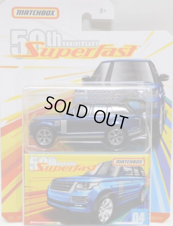 画像1: 2019 MATCHBOX SUPERFAST 50th ANNIVERSARY 【'18 RANGE ROVER LWB】MET.DK.BLUE(予約不可）