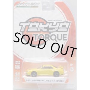 画像: 2018 GREENLIGHT TOKYO TORQUE S4 【2001 NISSAN SKYLINE GT-R (BNR34)】 YELLOW/RR