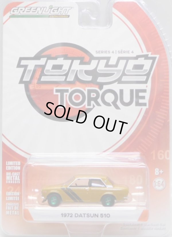 画像1: 2018 GREENLIGHT TOKYO TORQUE S4 【1972 DATSUN 510】 DK.TAN/RR (GREEN MACHINE)