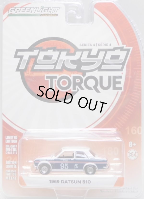 画像1: 2018 GREENLIGHT TOKYO TORQUE S4 【1969 DATSUN 510】 WHITE-BLUE/RR