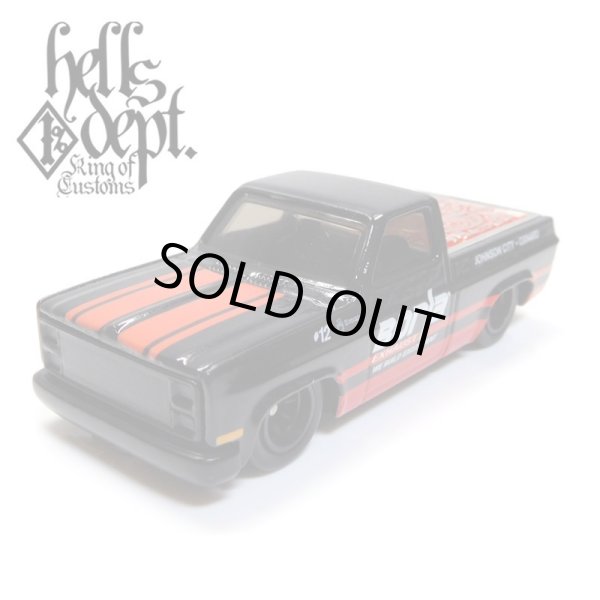 画像1: HELLS DEPT 2019 - JDC13 【'83 CHEVY SILVERADO with "DARUMA"トノカバー (カスタム完成品)】BLACK/RR（送料サービス適用外）