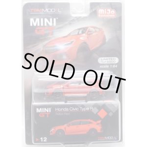 画像: 2019 TSM MODELS - MINI GT "MIJO EXCLUSIVE" 【HONDA CIVIC TYPE-R (左ハンドル仕様）】 RED/RR (6000個限定)（予約不可）