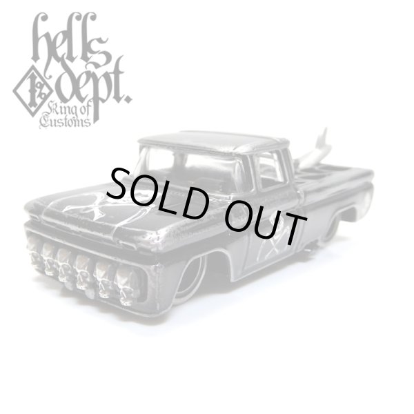 画像1: 【ご予約】PRE-ORDER - HELLS DEPT 2019 - JDC13 【"SKULL CUSTOM" '62 CHEVY PICKUP (カスタム完成品)】BLACK/RR（送料サービス適用外）(3月中旬頃入荷予定）