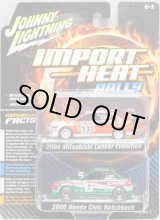 画像: 2018 JOHNNY LIGHTNING - 2PACK 【"IMPORT HEAT" 2004 MITSUBISHI LANCER EVOLUTION/2000 HONDA CIVIC HATCHBACK】 RED-GREEN/RR