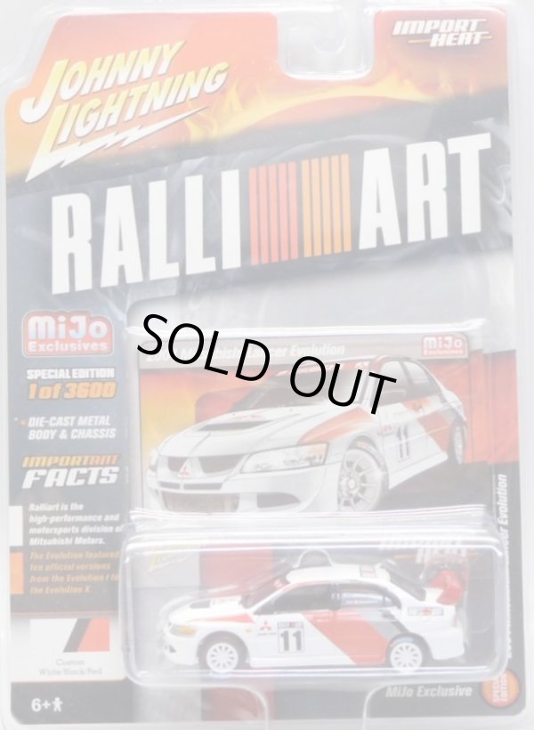 画像1: 2018 JOHNNY LIGHTNING "MIJO EXCLUSIVE" 【"RALLI ART" 2004 MITSUBISHI LANCER EVOLUTION】WHITE/RR